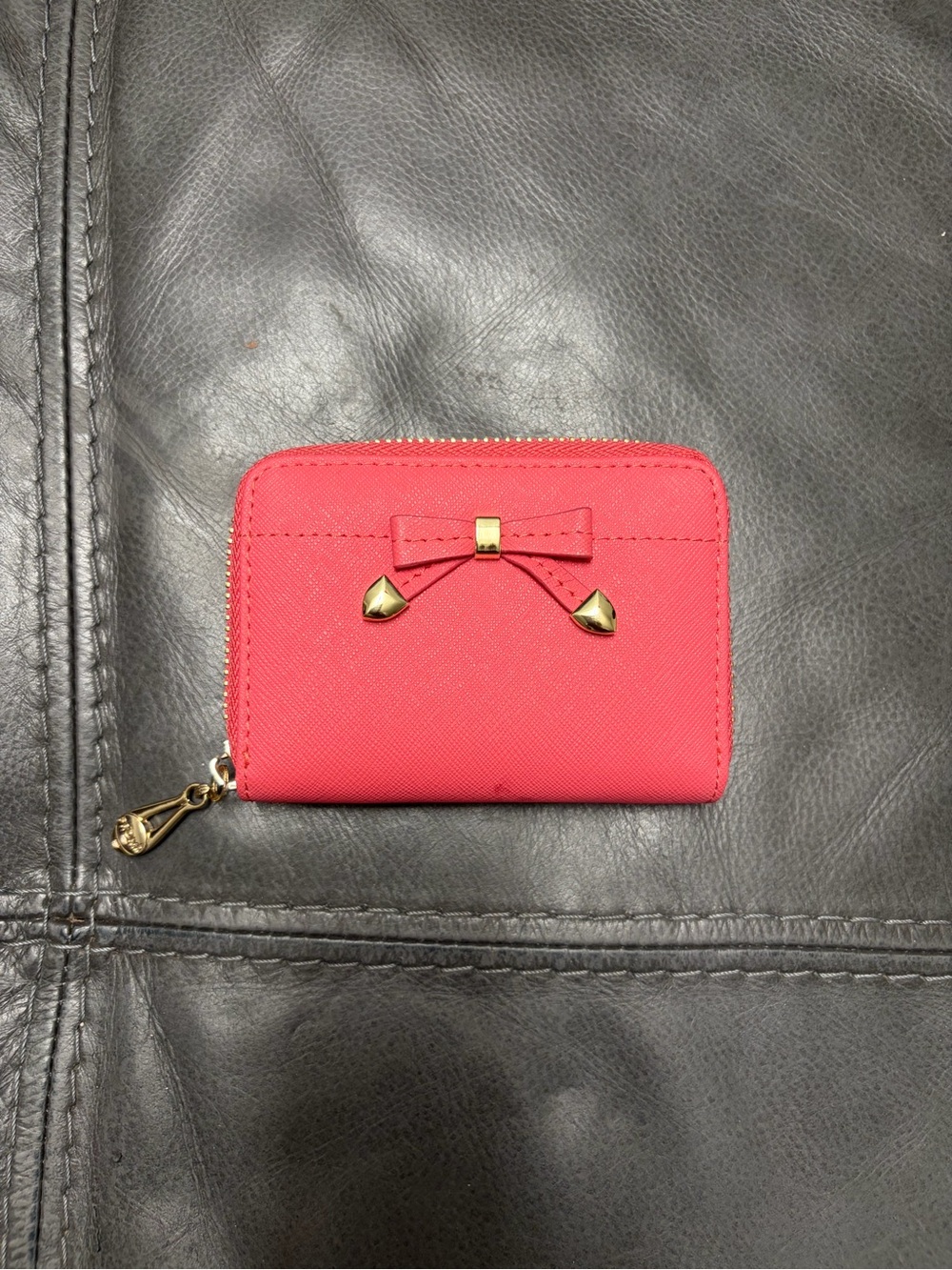 Women’s Small Bow Zip mini Wallet